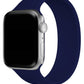 Apple Watch Uyumlu Solo Loop Silikon Kordon Gece Mavi  bikordon