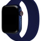 Apple Watch Uyumlu Solo Loop Silikon Kordon Gece Mavi  bikordon