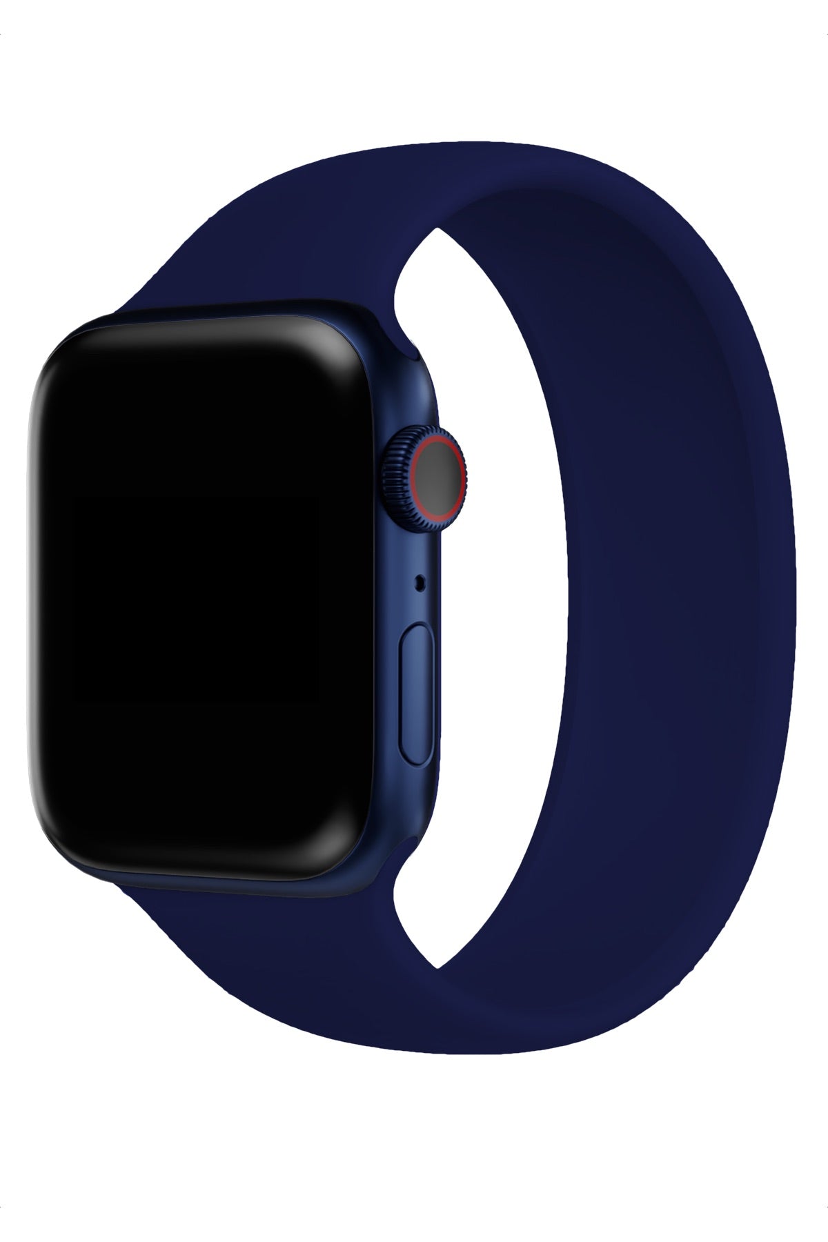 Apple Watch Uyumlu Solo Loop Silikon Kordon Gece Mavi  bikordon