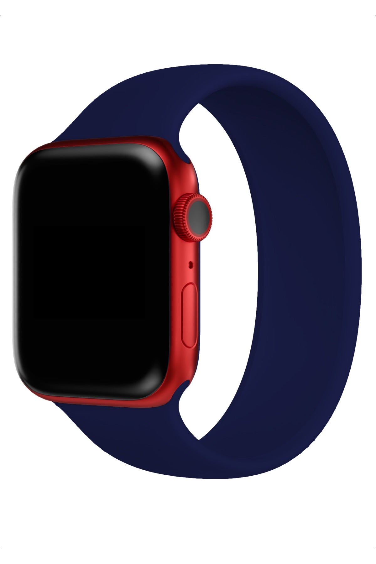 Apple Watch Uyumlu Solo Loop Silikon Kordon Gece Mavi  bikordon