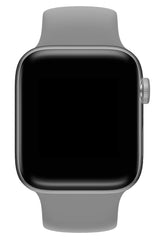 Apple Watch Uyumlu Solo Loop Silikon Kordon Gümüşi