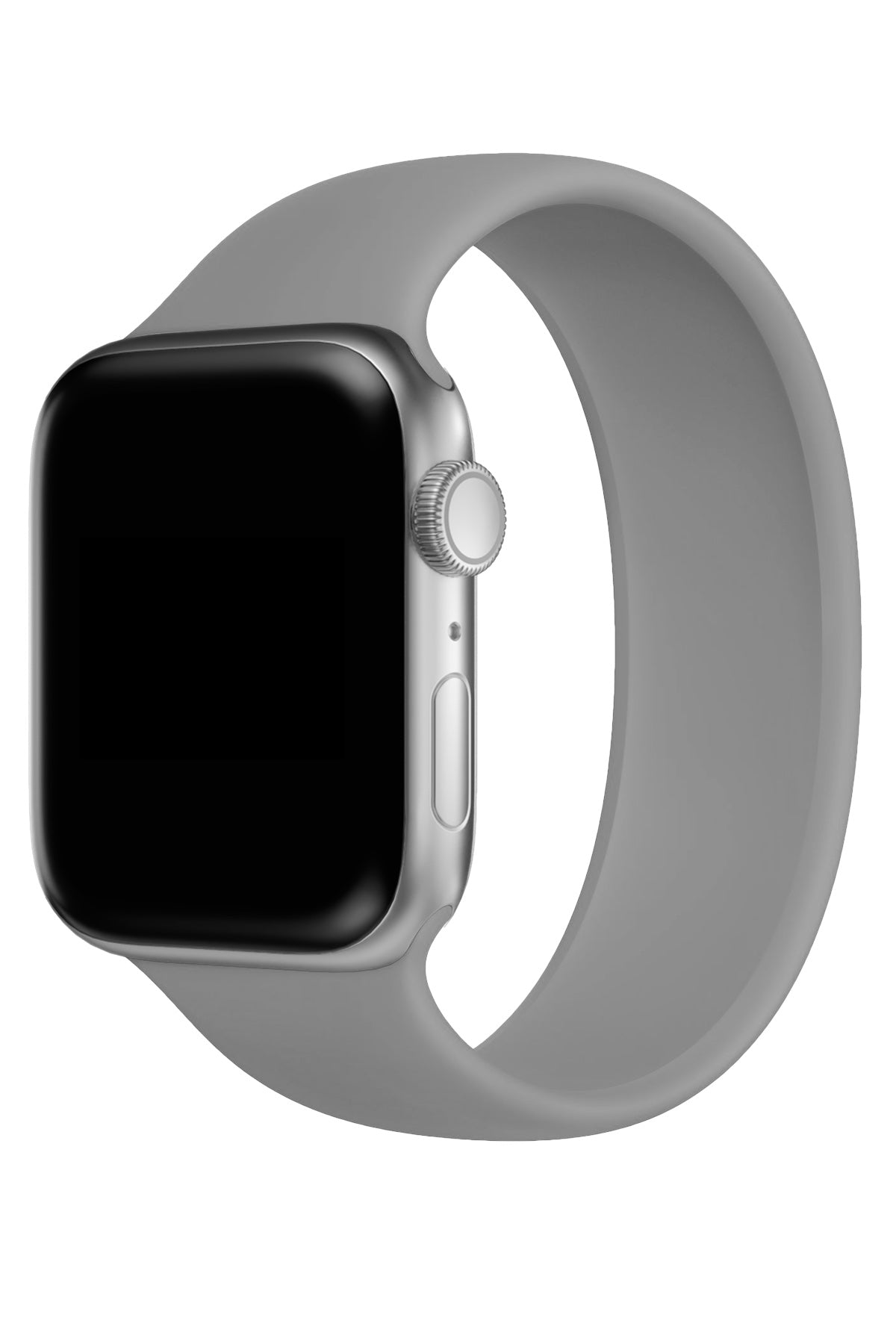 Apple Watch Uyumlu Solo Loop Silikon Kordon Gümüşi  bikordon