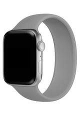 Apple Watch Uyumlu Solo Loop Silikon Kordon Gümüşi