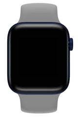 Apple Watch Uyumlu Solo Loop Silikon Kordon Gümüşi