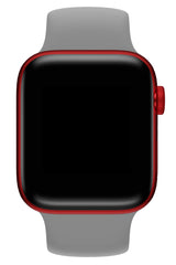 Apple Watch Uyumlu Solo Loop Silikon Kordon Gümüşi