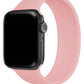 Apple Watch Uyumlu Solo Loop Silikon Kordon Lavanta Pembe  bikordon