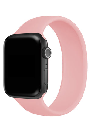 Apple Watch Uyumlu Solo Loop Silikon Kordon Lavanta Pembe  bikordon