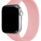 Apple Watch Uyumlu Solo Loop Silikon Kordon Lavanta Pembe  bikordon