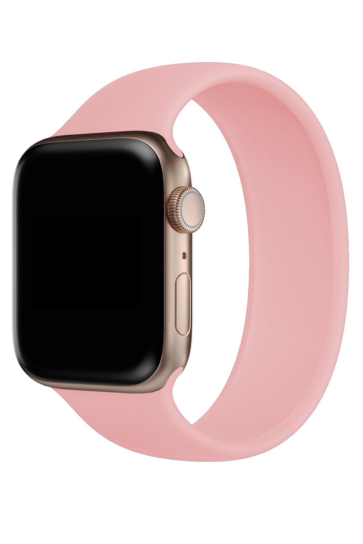 Apple Watch Uyumlu Solo Loop Silikon Kordon Lavanta Pembe  bikordon
