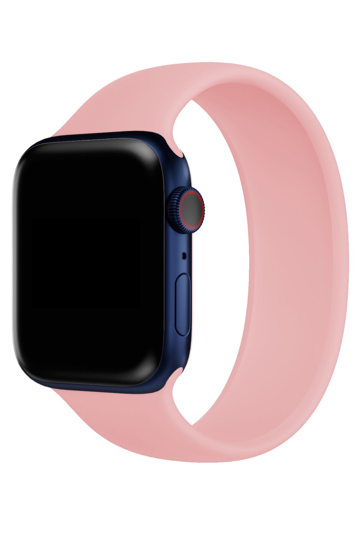 Apple Watch Uyumlu Solo Loop Silikon Kordon Lavanta Pembe  bikordon