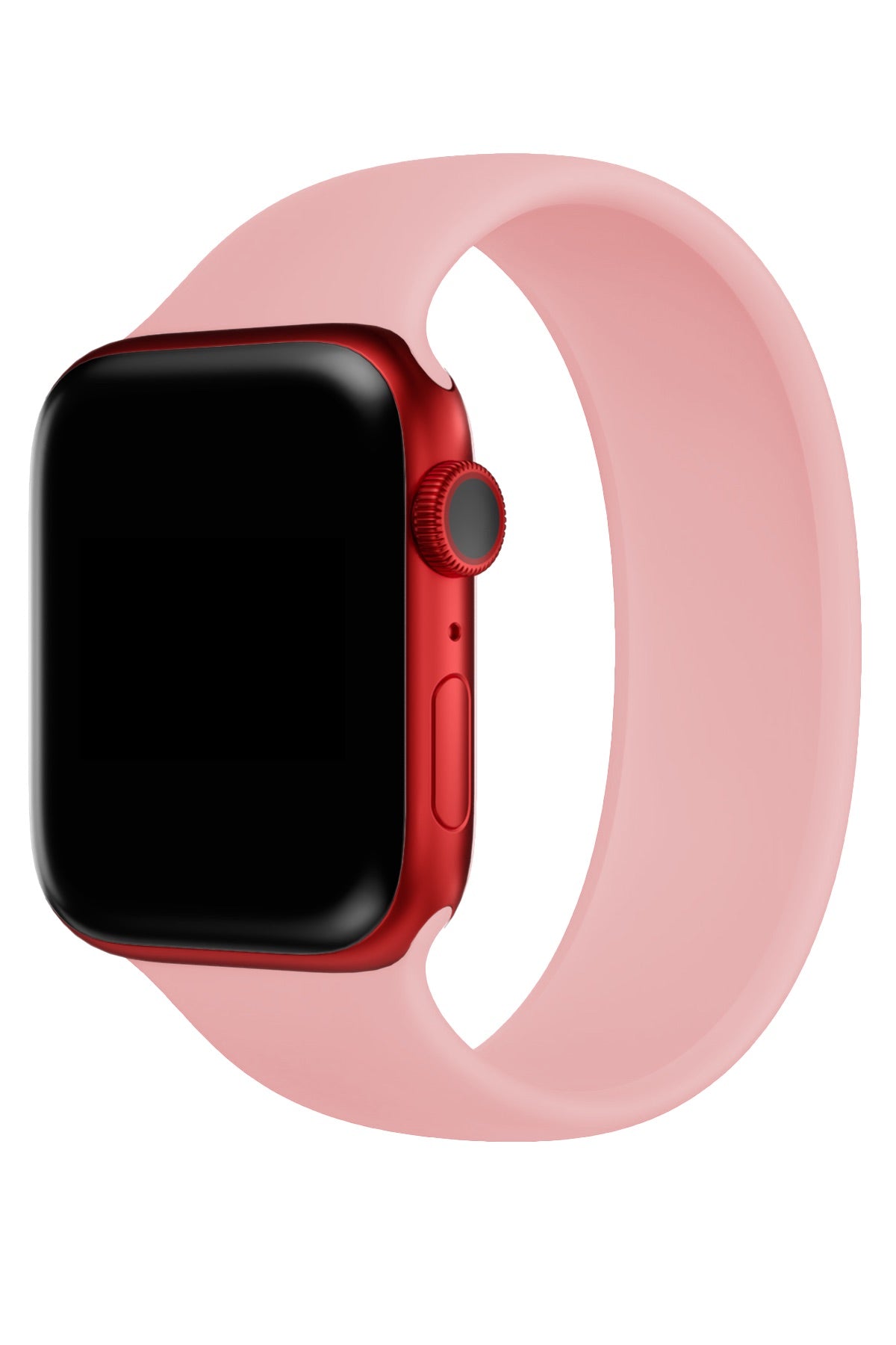 Apple Watch Uyumlu Solo Loop Silikon Kordon Lavanta Pembe  bikordon