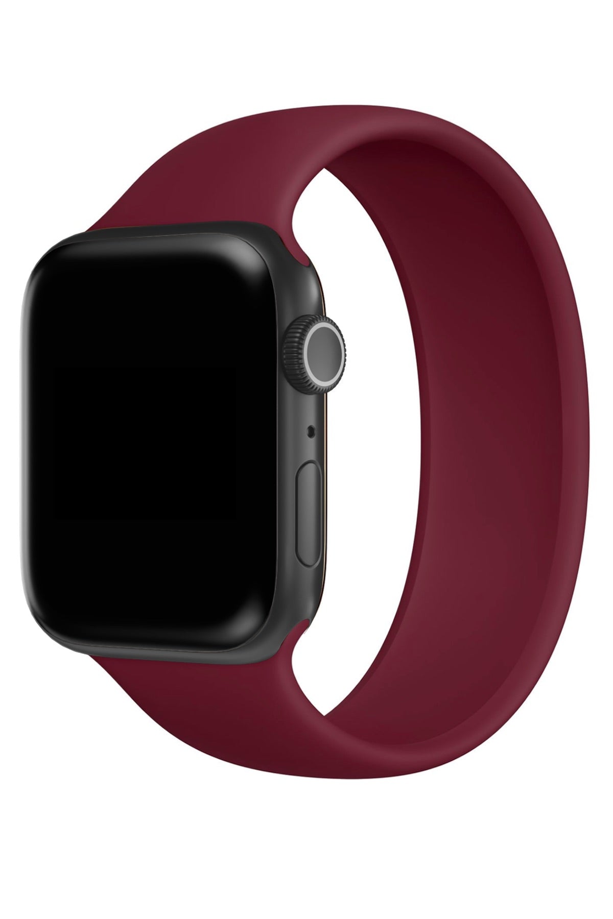 Apple Watch Uyumlu Solo Loop Silikon Kordon Sangria  bikordon
