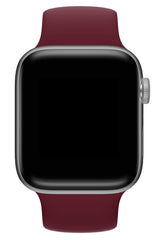 Apple Watch Compatible Solo Loop Silicone Band Sangria 