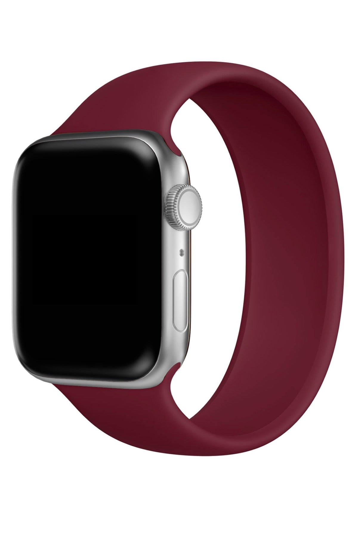 Apple Watch Uyumlu Solo Loop Silikon Kordon Sangria  bikordon