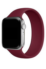 Apple Watch Compatible Solo Loop Silicone Band Sangria 