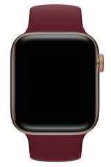 Apple Watch Compatible Solo Loop Silicone Band Sangria 