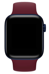 Apple Watch Compatible Solo Loop Silicone Band Sangria 