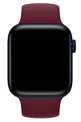 Apple Watch Uyumlu Solo Loop Silikon Kordon Sangria