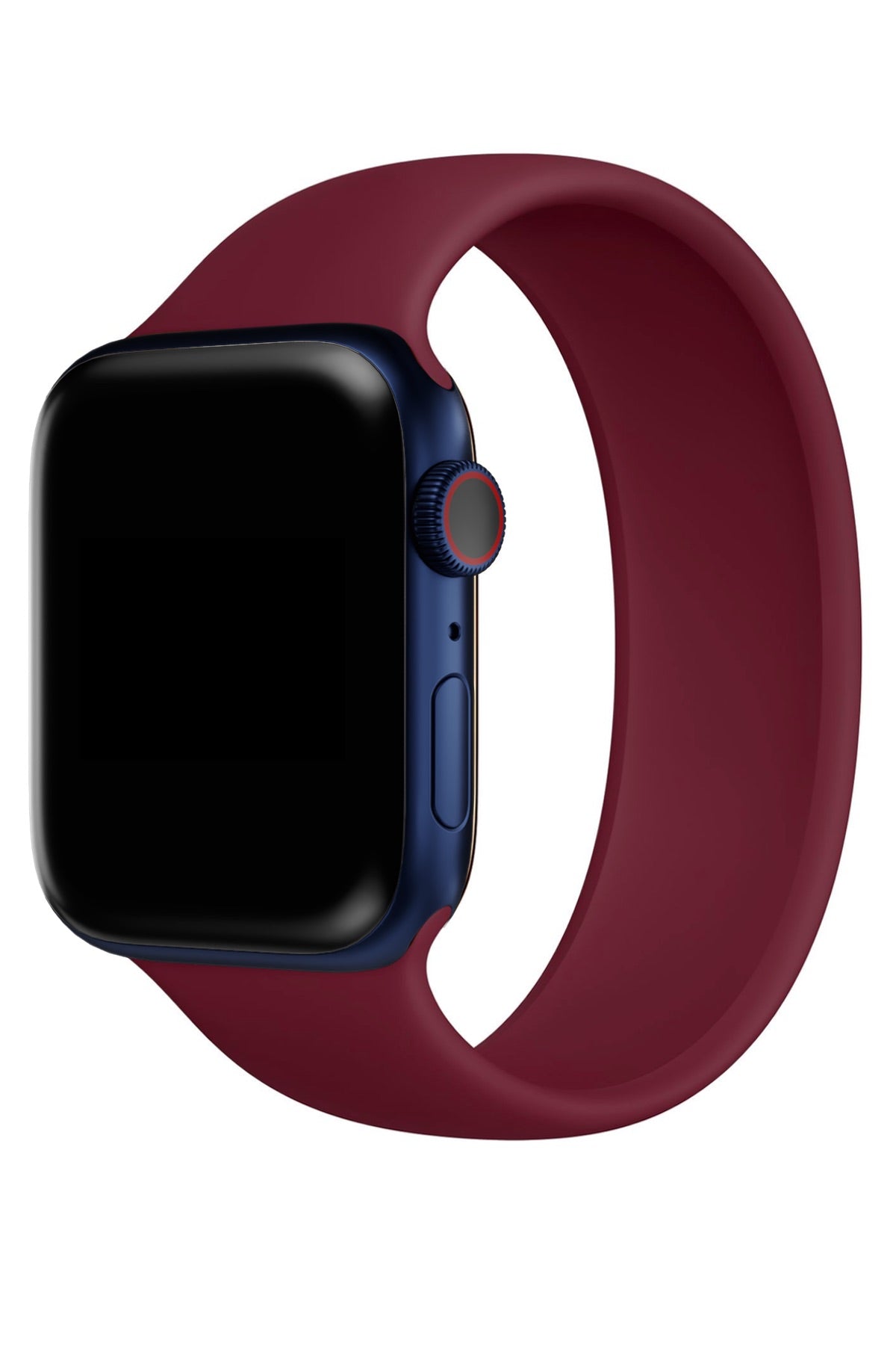 Apple Watch Uyumlu Solo Loop Silikon Kordon Sangria  bikordon