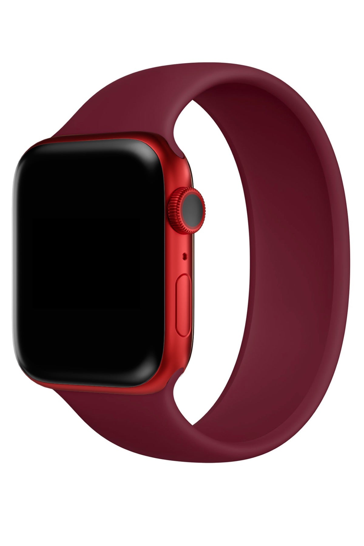Apple Watch Uyumlu Solo Loop Silikon Kordon Sangria  bikordon