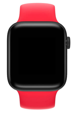 Apple Watch Compatible Solo Loop Silicone Band Scarlet Red 