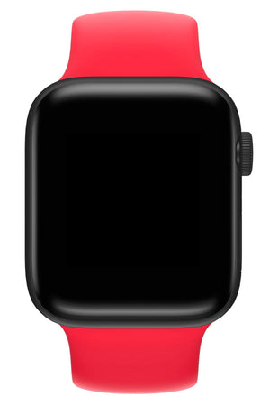 Apple Watch Uyumlu Solo Loop Silikon Kordon Scarlet Kırmızı  bikordon