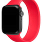 Apple Watch Uyumlu Solo Loop Silikon Kordon Scarlet Kırmızı  bikordon