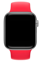 Apple Watch Uyumlu Solo Loop Silikon Kordon Scarlet Kırmızı