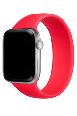 Apple Watch Uyumlu Solo Loop Silikon Kordon Scarlet Kırmızı