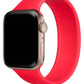 Apple Watch Uyumlu Solo Loop Silikon Kordon Scarlet Kırmızı  bikordon