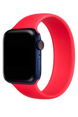 Apple Watch Uyumlu Solo Loop Silikon Kordon Scarlet Kırmızı