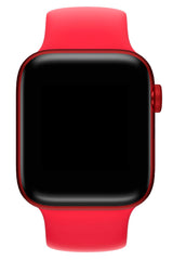 Apple Watch Uyumlu Solo Loop Silikon Kordon Scarlet Kırmızı