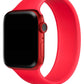 Apple Watch Uyumlu Solo Loop Silikon Kordon Scarlet Kırmızı  bikordon
