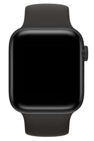 Apple Watch Compatible Solo Loop Silicone Band Black 