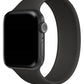Apple Watch Uyumlu Solo Loop Silikon Kordon Siyah  bikordon