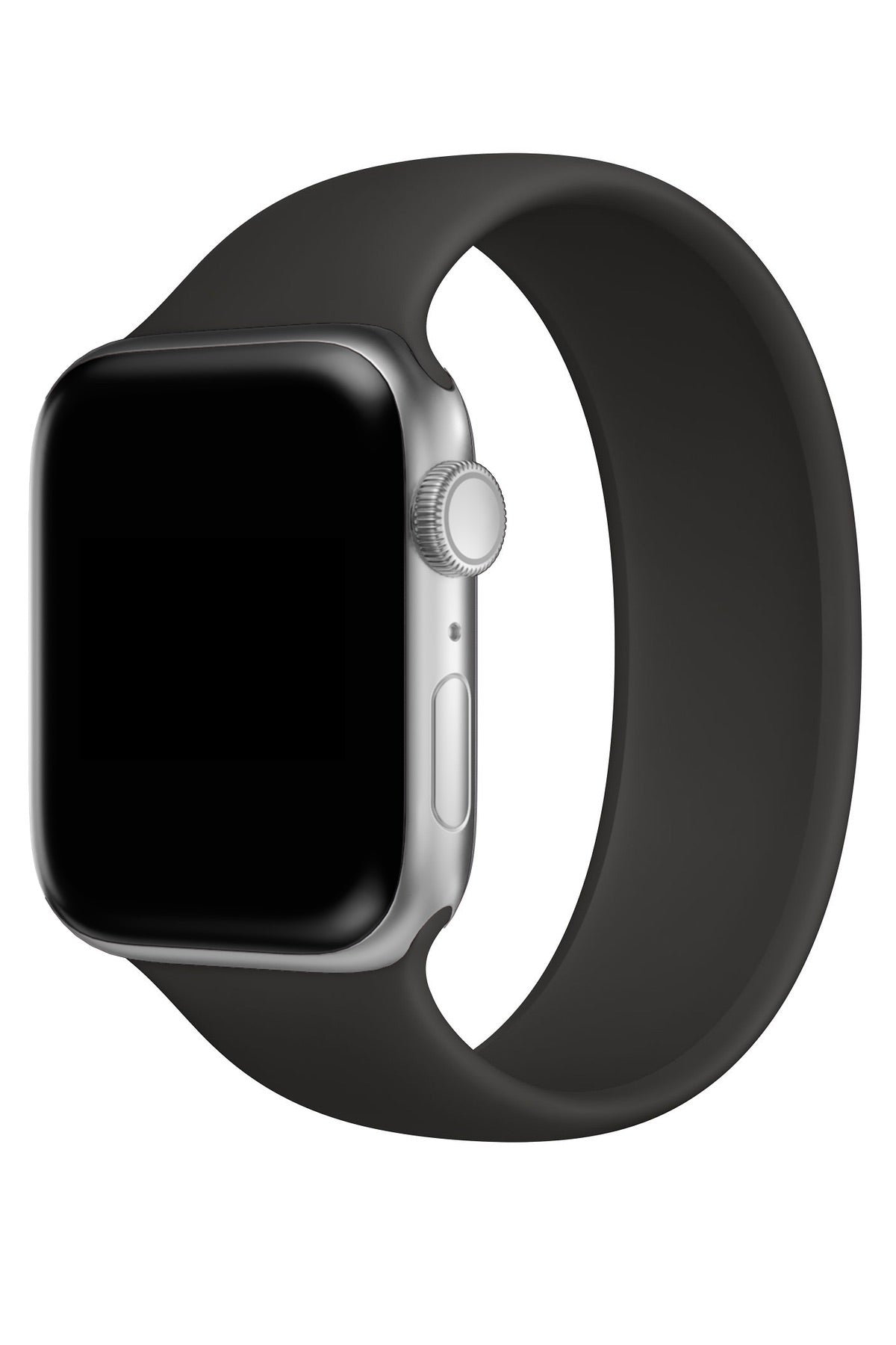 Apple Watch Uyumlu Solo Loop Silikon Kordon Siyah  bikordon
