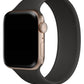 Apple Watch Compatible Solo Loop Silicone Band Black 