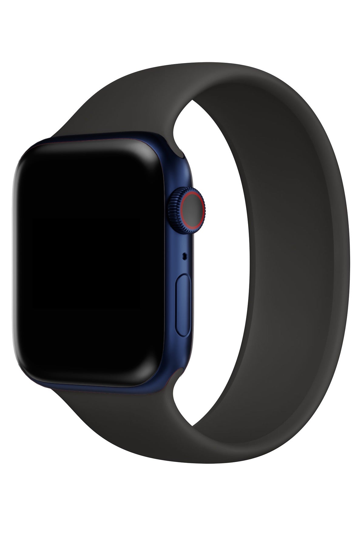 Apple Watch Uyumlu Solo Loop Silikon Kordon Siyah  bikordon