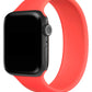 Apple Watch Compatible Solo Loop Silicone Band Vermilion Orange 