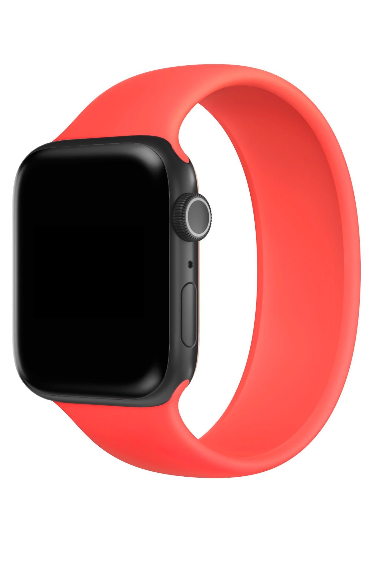 Apple Watch Uyumlu Solo Loop Silikon Kordon Vermilyon Turuncu  bikordon