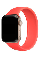 Apple Watch Uyumlu Solo Loop Silikon Kordon Vermilyon Turuncu