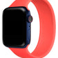 Apple Watch Compatible Solo Loop Silicone Band Vermilion Orange 