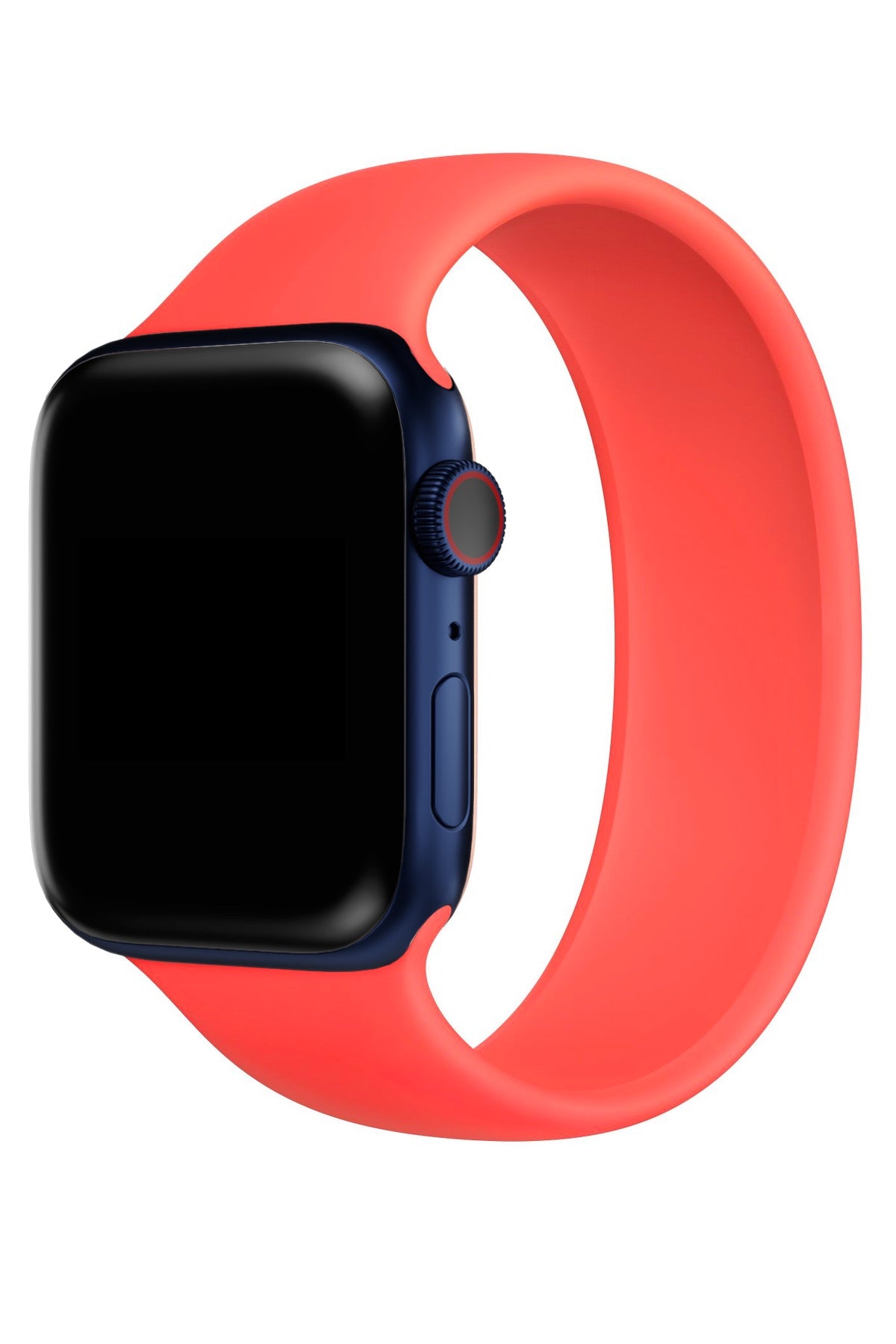 Apple Watch Uyumlu Solo Loop Silikon Kordon Vermilyon Turuncu  bikordon