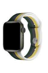 Apple Watch Uyumlu Silikon Striped Kordon Moorish