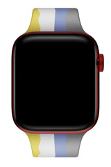 Apple Watch Uyumlu Silikon Striped Kordon Scat