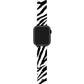 Apple Watch Uyumlu UV Baskılı Silikon Kordon Blackish