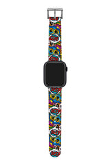 Apple Watch Compatible UV Printed Silicone Band Cartoon 