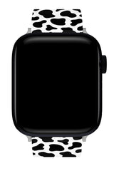 Apple Watch Uyumlu UV Baskılı Silikon Kordon Cowi