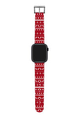 Apple Watch Uyumlu UV Baskılı Silikon Kordon Deer