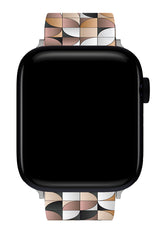 Apple Watch Uyumlu UV Baskılı Silikon Kordon Demilune